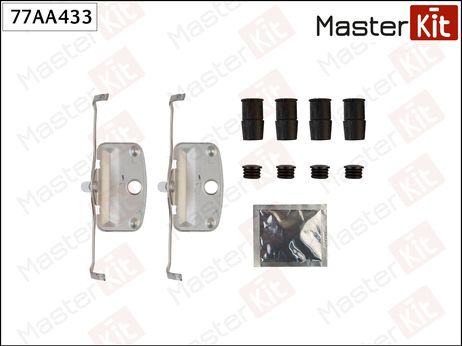 фото Master KiT 77AA433 Комплект установочный тормозных колодок | перед прав/лев | Master KiT 77AA433 Комплект установочный тормозных колодок | перед прав/лев |
