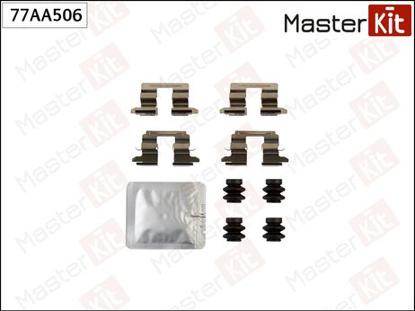 фото Master KiT 77AA506 Комплект установочный тормозных колодок | зад прав/лев | Master KiT 77AA506 Комплект установочный тормозных колодок | зад прав/лев |