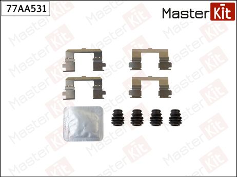 фото Master KiT 77AA531 Комплект установочный тормозных колодок | перед прав/лев | Master KiT 77AA531 Комплект установочный тормозных колодок | перед прав/лев |