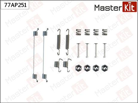 фото Master KiT 77AP251 Ремкомплект крепления тормозных колодок Master KiT 77AP251 Ремкомплект крепления тормозных колодок