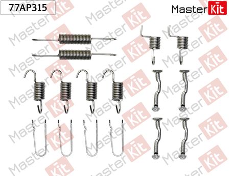 фото Master KiT 77AP315 Ремкомплект крепления тормозных колодок Master KiT 77AP315 Ремкомплект крепления тормозных колодок