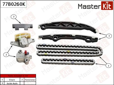 фото Master KiT 77B0260K Комплект цепи ГРМ Master KiT 77B0260K Комплект цепи ГРМ