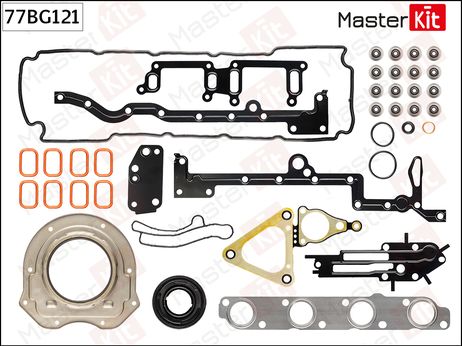 фото Master KiT 77BG121 Комплект прокладок двигателя Master KiT 77BG121 Комплект прокладок двигателя