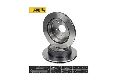 фото ZENTPARTS Z06102 Диск тормозной задний Opel Antara ZENTPARTS Z06102 Диск тормозной задний Opel Antara