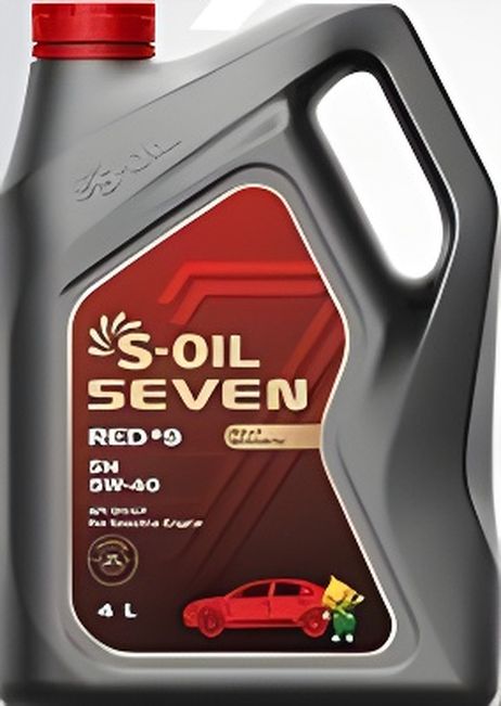 фото S-OIL E107616 7 RED #9 SN 5w40 (4л), синтетика (1/4) S-OIL E107616 7 RED #9 SN 5w40 (4л), синтетика (1/4)