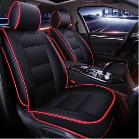 фото CarFort ES6082 Чехлы (накидки) Elegance, экокожа, комплект, черный с красным контуром CarFort ES6082 Чехлы (накидки) Elegance, экокожа, комплект, черный с красным контуром