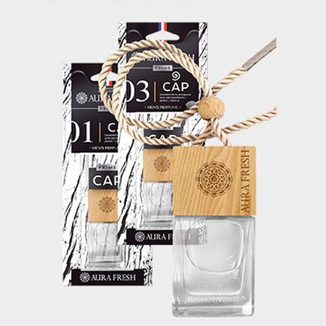 фото AURA FRESH 23153 Ароматизатор подвесной бутылочка с деревянной крышкой AURA FRESH 23153 Ароматизатор подвесной бутылочка с деревянной крышкой