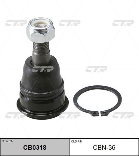 фото CTR CB0318 / cbn-36 Опора шаровая | перед прав/лев | CTR CB0318 / cbn-36 Опора шаровая | перед прав/лев |