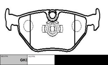 фото CTR GK0005 / ckb-5 Колодки тормозные дисковые | зад | CTR GK0005 / ckb-5 Колодки тормозные дисковые | зад |