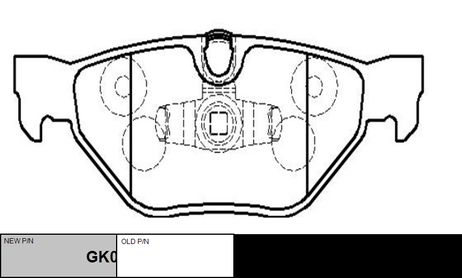 фото CTR GK0024 / ckb-24 Колодки тормозные дисковые | зад | CTR GK0024 / ckb-24 Колодки тормозные дисковые | зад |