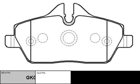 CTR GK0025 / ckb-25 Колодки тормозные дисковые | перед |