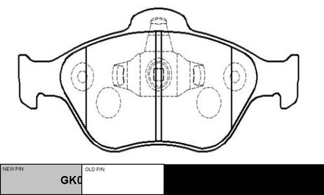 фото CTR GK0160 / ckf-15 Колодки тормозные дисковые | перед | CTR GK0160 / ckf-15 Колодки тормозные дисковые | перед |