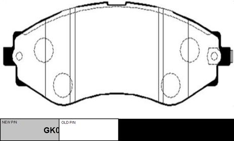 фото CTR GK0436 / ckkd-8 Колодки тормозные дисковые | перед | CTR GK0436 / ckkd-8 Колодки тормозные дисковые | перед |