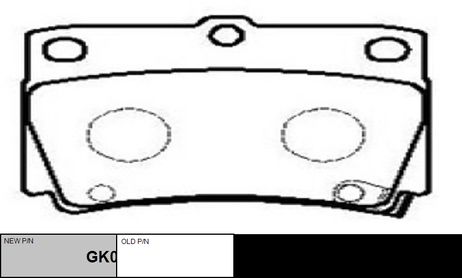 фото CTR GK0602 / ckm-34 Колодки тормозные дисковые | зад | CTR GK0602 / ckm-34 Колодки тормозные дисковые | зад |