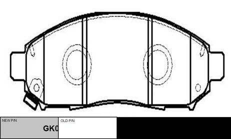 фото CTR GK0733 / ckn-18 Колодки тормозные дисковые | перед | CTR GK0733 / ckn-18 Колодки тормозные дисковые | перед |