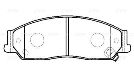 фото CTR GK1024 / ckt-10 Колодки тормозные дисковые | перед | CTR GK1024 / ckt-10 Колодки тормозные дисковые | перед |