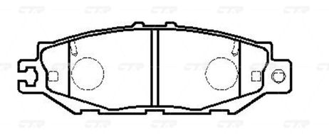 фото CTR GK1038 / ckt-24 Колодки тормозные дисковые | зад | CTR GK1038 / ckt-24 Колодки тормозные дисковые | зад |