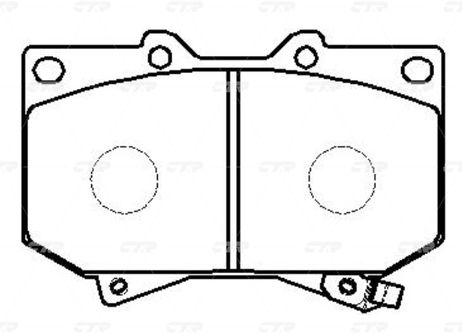 фото CTR GK1044 / ckt-30 Колодки тормозные дисковые | перед | CTR GK1044 / ckt-30 Колодки тормозные дисковые | перед |