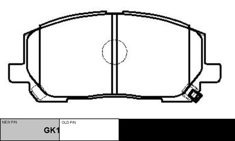 фото CTR GK1072 / ckt-58 Колодки тормозные дисковые | перед | CTR GK1072 / ckt-58 Колодки тормозные дисковые | перед |