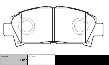 фото CTR GK1116 / ckt-103 Колодки тормозные дисковые | перед | CTR GK1116 / ckt-103 Колодки тормозные дисковые | перед |