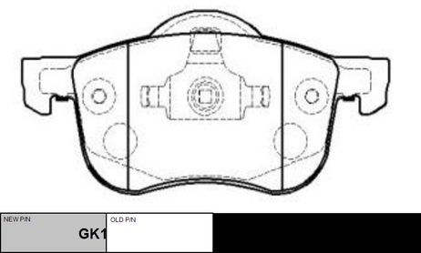фото CTR GK1220 / ckvo-8 Колодки тормозные дисковые | перед | CTR GK1220 / ckvo-8 Колодки тормозные дисковые | перед |