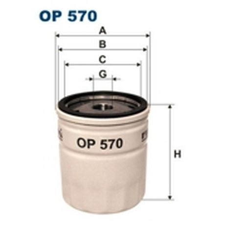 фото FILTRON OP570t Фильтр масляный FILTRON OP570t Фильтр масляный