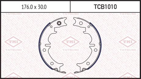 фото TATSUMI TCB1010 Колодки тормозные барабанные | зад | TATSUMI TCB1010 Колодки тормозные барабанные | зад |