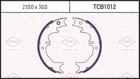 фото TATSUMI TCB1012 Колодки тормозные барабанные | зад | TATSUMI TCB1012 Колодки тормозные барабанные | зад |
