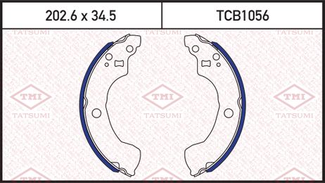 фото TATSUMI TCB1056 Колодки тормозные барабанные | зад | TATSUMI TCB1056 Колодки тормозные барабанные | зад |