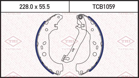 фото TATSUMI TCB1059 Колодки тормозные барабанные | зад | TATSUMI TCB1059 Колодки тормозные барабанные | зад |