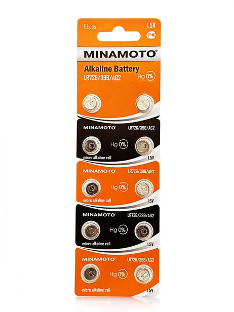 фото Auto-GUR AG2 Батарейкa minamoto , 1.5 в Japan (lr726) 10/card цена 1 шт Auto-GUR AG2 Батарейкa minamoto , 1.5 в Japan (lr726) 10/card цена 1 шт