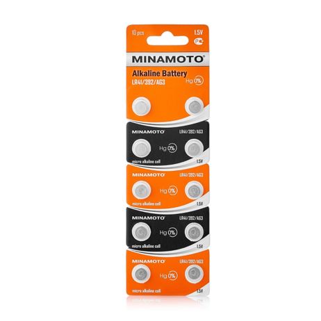 фото Auto-GUR AG3 Батарейкa minamoto AG 3, 1.5 в Japan (lr41) 10/card цена 1 шт Auto-GUR AG3 Батарейкa minamoto AG 3, 1.5 в Japan (lr41) 10/card цена 1 шт