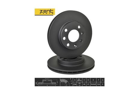 фото ZENTPARTS Z06257 Диск тормозной передн. Opel Astra/Ascona ZENTPARTS Z06257 Диск тормозной передн. Opel Astra/Ascona