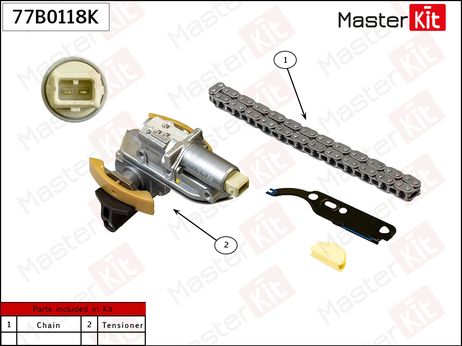 фото Master KiT 77B0118K Комплект цепи привода распределительного вала Master KiT 77B0118K Комплект цепи привода распределительного вала
