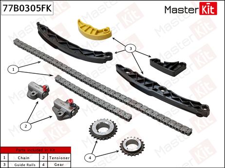 фото Master KiT 77B0305FK Комплект цепи ГРМ Master KiT 77B0305FK Комплект цепи ГРМ