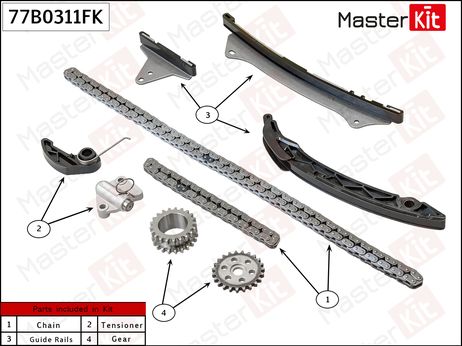 фото Master KiT 77B0311FK Комплект цепи ГРМ Master KiT 77B0311FK Комплект цепи ГРМ