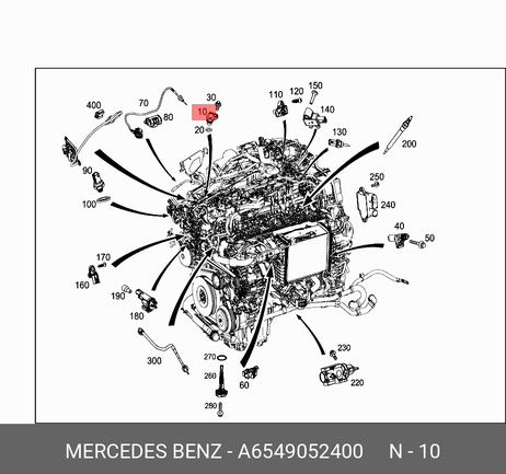 фото Mercedes A6549052400 Датчик положения распределительного вала Mercedes A6549052400 Датчик положения распределительного вала
