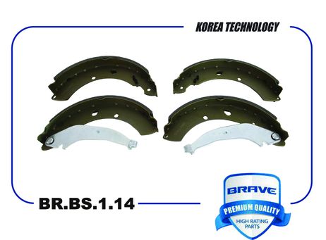 фото Brave BR.BS.1.14 Колодка тормозная задняя Brave BR.BS.1.14 Колодка тормозная задняя