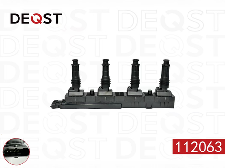 фото Deqst 112063 Катушка зажигания opel corsa d Хэтчбэк 07.06- 1.4 Deqst 112063 Катушка зажигания opel corsa d Хэтчбэк 07.06- 1.4