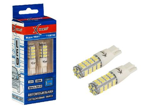 фото XENITE 1009596 к-кт ламп! светодиодных LED t15/w16w tr5411 12V Яркость 420Lm (упаковка 2 шт.)/ XENITE 1009596 к-кт ламп! светодиодных LED t15/w16w tr5411 12V Яркость 420Lm (упаковка 2 шт.)/