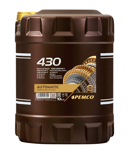 фото PEMCO PM0430-10 ATF dexron III 10л (авт. транс. синт. масло) HCV PEMCO PM0430-10 ATF dexron III 10л (авт. транс. синт. масло) HCV