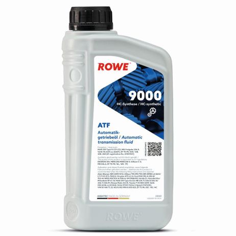 фото ROWE 25020001099 Масло трансмиссионное ATF Hightec 9000 синтетическое 1 л ROWE 25020001099 Масло трансмиссионное ATF Hightec 9000 синтетическое 1 л