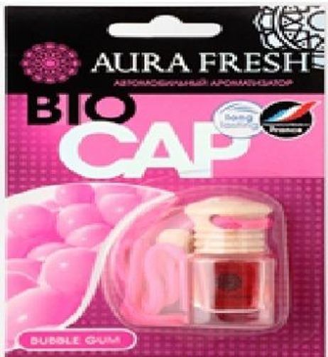 фото AURA FRESH 23003 Ароматизатор на зеркало BIO CAP флакон 6ml Bubble Gum AURA FRESH 23003 Ароматизатор на зеркало BIO CAP флакон 6ml Bubble Gum