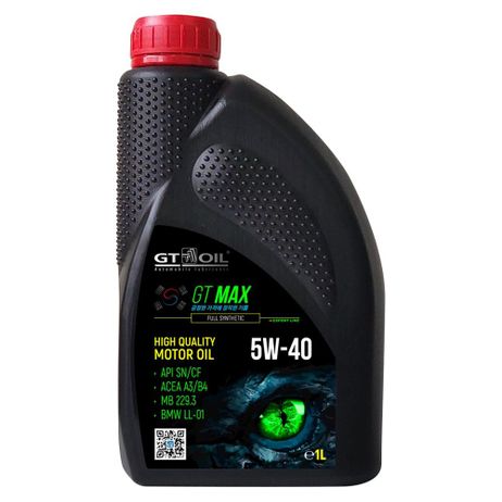 фото Gt oil 8809059409008 Масло мотор. синт. GT Max SAE 5w-40, API sn/cf, 1 л Gt oil 8809059409008 Масло мотор. синт. GT Max SAE 5w-40, API sn/cf, 1 л