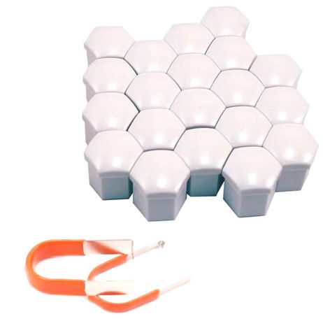 Auto-GUR HEX19white К-т декор колпачков ключ 19 белый для гаек и болтов