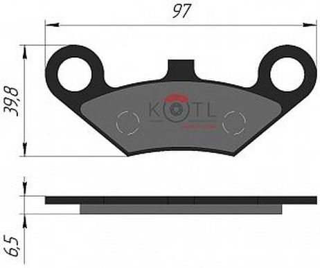 фото KoTL 6601KT К-т торм. колодок Fr cfmoto KoTL 6601KT К-т торм. колодок Fr cfmoto