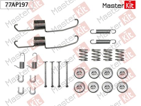 фото Master KiT 77AP197 Ремкомплект крепления тормозных колодок Master KiT 77AP197 Ремкомплект крепления тормозных колодок