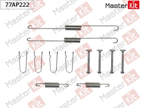 фото Master KiT 77AP222 Ремкомплект крепления тормозных колодок Master KiT 77AP222 Ремкомплект крепления тормозных колодок