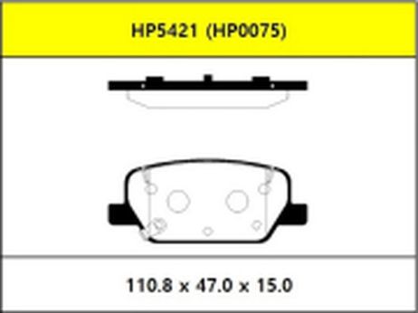 фото HSB HP5421 Колодки тормозные дисковые задние hyundai santa FE 18- EPB type HSB HP5421 Колодки тормозные дисковые задние hyundai santa FE 18- EPB type