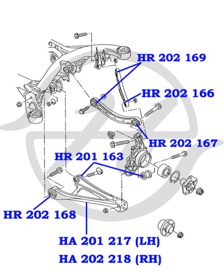фото Hanse HA202218 Рычаг задней подвески поперечный правый нижний Audi Q7 (4lb) 2007-15, VW Touareg Hanse HA202218 Рычаг задней подвески поперечный правый нижний Audi Q7 (4lb) 2007-15, VW Touareg